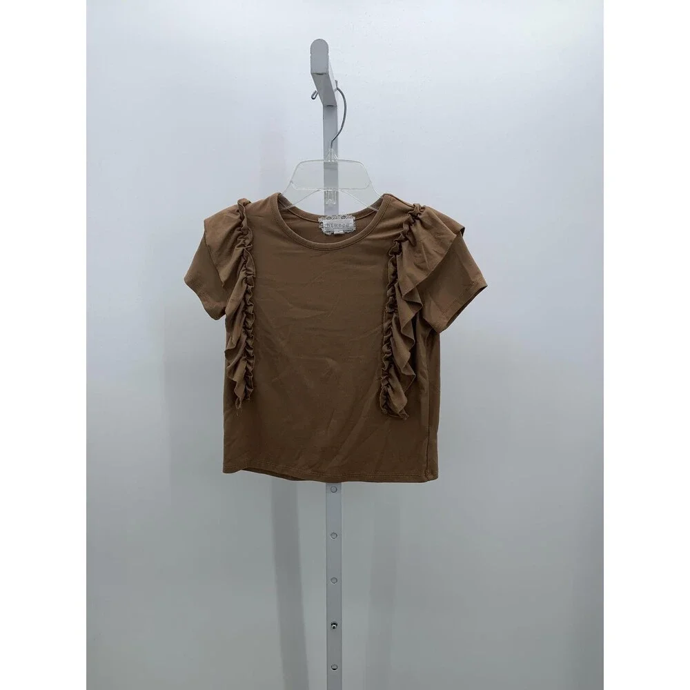 BTween Size 7 Girls Short Sleeve Shirt